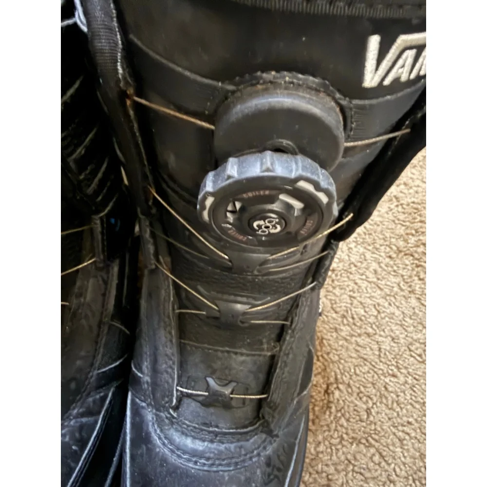 Women's Vans Encore Pro Black Snowboard Boots US 7 with BOA fit system. Faux fur